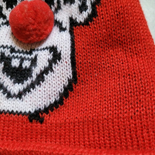 Children's set hat and gloves like new, red