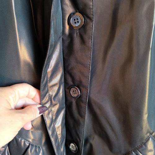Fall trench coat like new, size L, brown