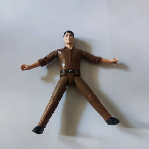 Bruder UPS driver figure collectible, like new, scale 1:16