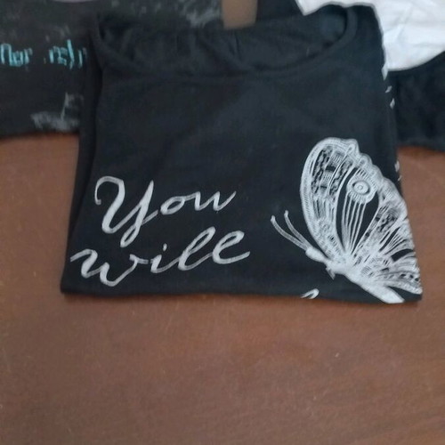Women's blouses used, 3 different black pieces