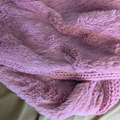Infinity scarf used, pink