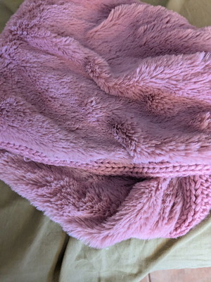 Infinity scarf used, pink