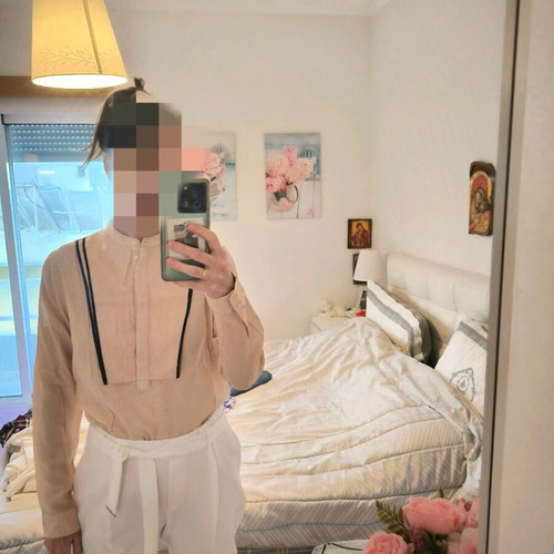 Zara shirt salmon new without tag size M