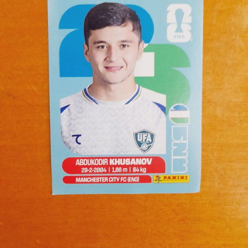 Abdukodir Khusanov Panini FIFA World Cup 2026 sticker