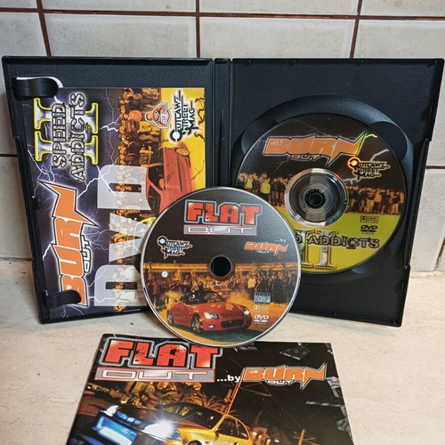 BurnOut 2 DVD Speed Adicts 2 and FlatOut DVD new, dubbed