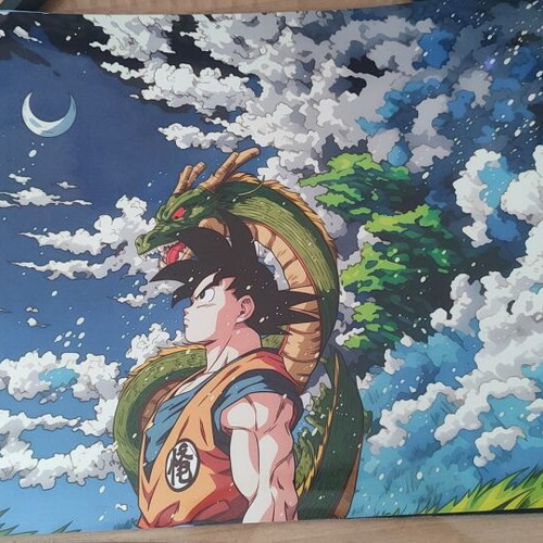 Dragon Ball Poster Goku & Shenron with Glossy Lamination new