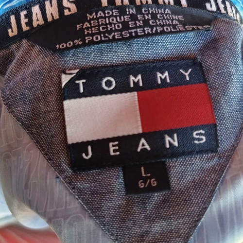 Tommy Hilfiger men's shirt, blue turquoise, size L