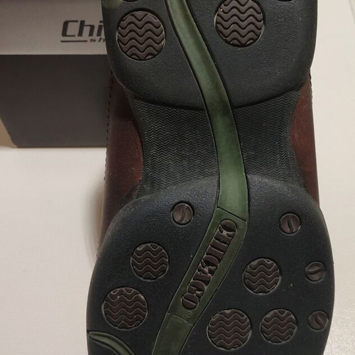 Loafers Chicago casual men's shoes size 40 used, brown leather