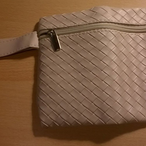 Women's Beige Makeup Bag