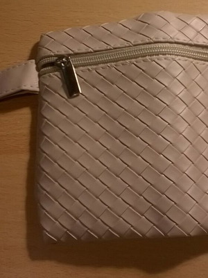 Women's Beige Makeup Bag