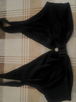 Bikini top used M&S size 36 black