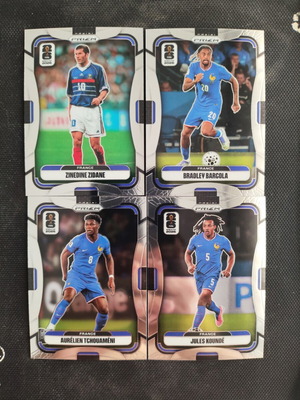 2026 Panini World Cup Prizm France National Team Cards like new, set of 4
