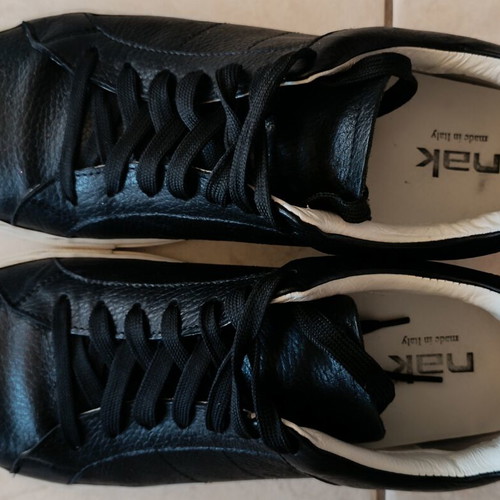 Nak men's leather shoes size 44 like new, black casual