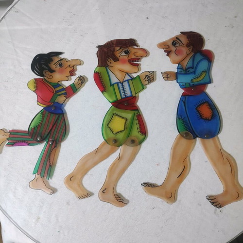 Karagiozis shadow puppets new, professional plastic