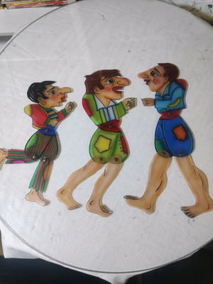 Karagiozis shadow puppets new, professional plastic