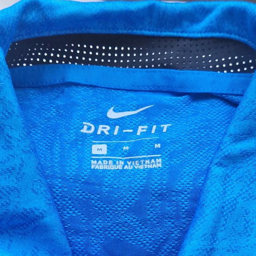 Nike Golf Breathe Vapor Jacquard Dri-FIT Polo Blue M like new