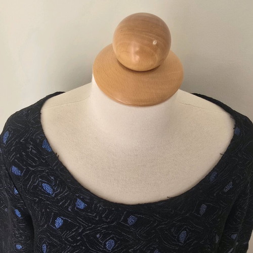 Handmade vintage dress unfinished used, size large, black