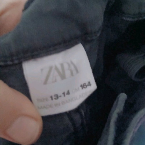 Zara pants new, size S, black for 13-14 years old