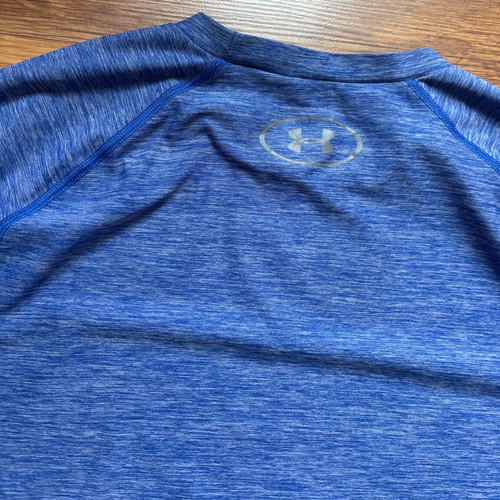 Under Armour Compression Heatgear blue fitted shirt like new