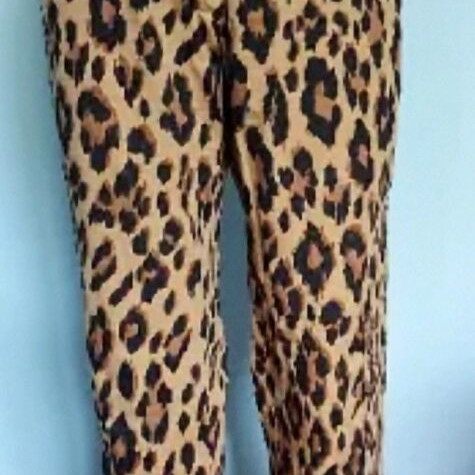 Bpc Bonprix Selection denim pants in leopard print like new