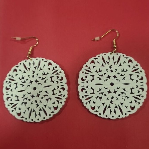 White earrings new
