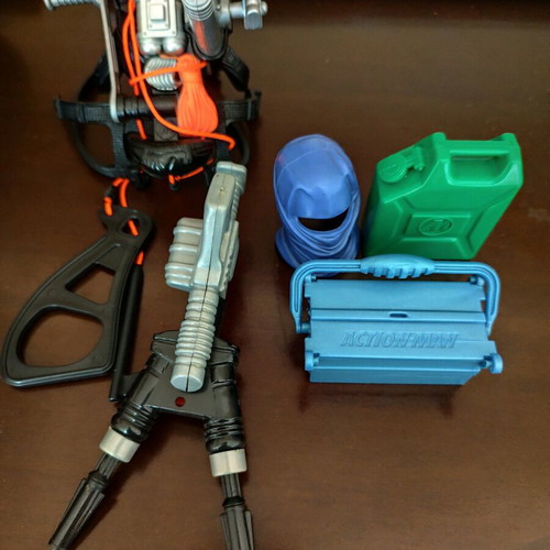 Action Man lot like new with various weapons and accessories