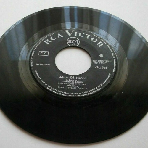 Sergio Endrigo 7" vinyl record used, Io Che Amo Solo Te
