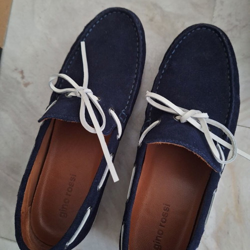 Gino Rossi men's moccasins size 42 suede like new blue