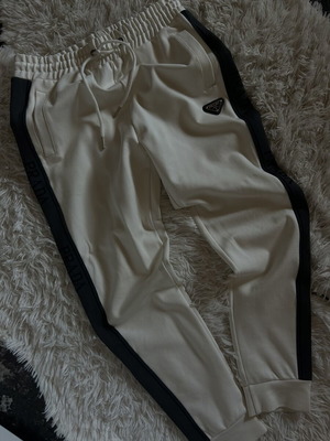 Prada tracksuit new, white, size XL, slim fit