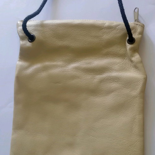Crossbody bag new, small faux leather beige
