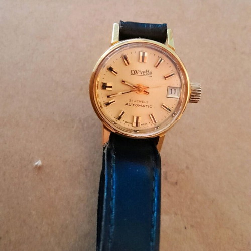 Corvette Automatic 21 Jewels ladies watch like new vintage Swiss made