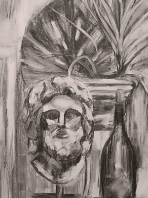 Charcoal Drawing Art Work