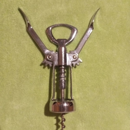 Classic metal corkscrew like new with double lever