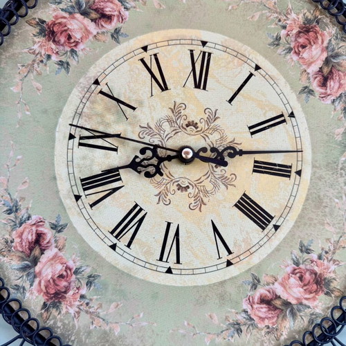 Trimar wall clock analog used, needs repair, 35cm diameter