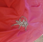 Vintage dress like new, red and pink