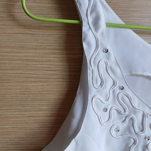 Top white satin by TZIVANI, size M