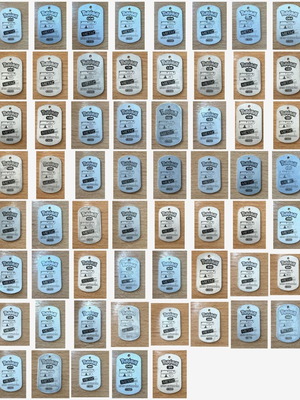 Pokemon Metal Tags collection 61 pieces, original 2006 Game Freak/Nintendo, vintage set
