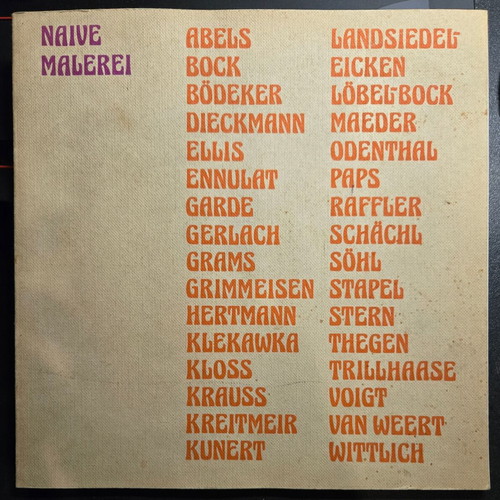Artworks from the Federal Republic of Germany used, 1978-85