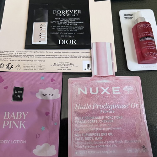 Cosmetic sample set Dior, Nuxe, Vichy, La Roche-Posay, Sensai, Apivita new
