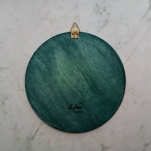 Mandala Celtic Knot new, hand-painted on 15 cm wooden disk