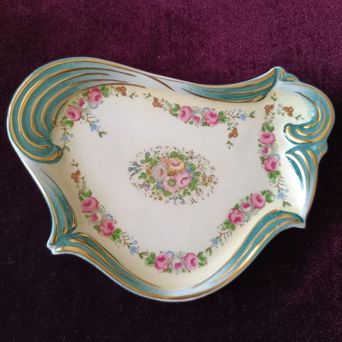 Vintage porcelain tray Art Nouveau style like new