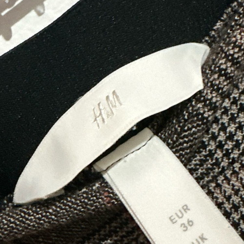 H&M checked suit trousers brown beige, like new