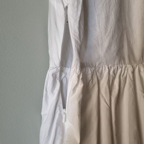 Mango dress with embroidery like new, white, size XS