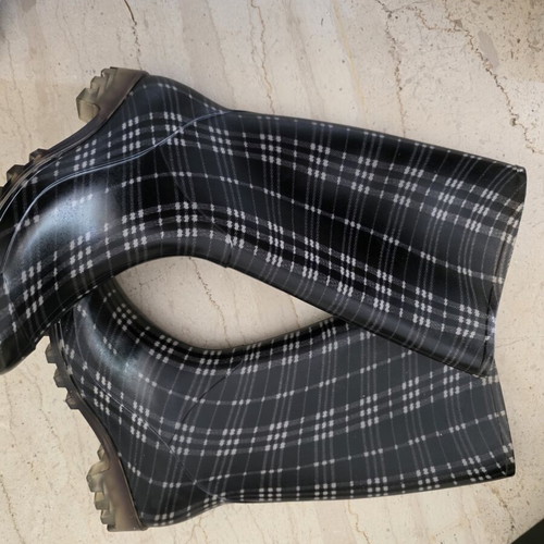 Franka Limited Edition Rain Boots Size 41 New, Waterproof, Plaid