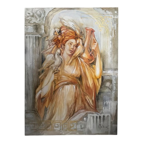 Orlik Synthesis oil painting on canvas like new, 80 x 100 cm