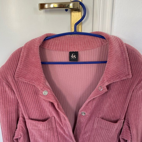 SunsetGo! jacket like new, corduroy, pink, one size