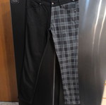 Rock Rebel by EMP Skarlett 2-Tone Pants black and grey tartan, new