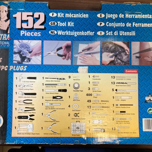 Contra 152-piece hand tool set new