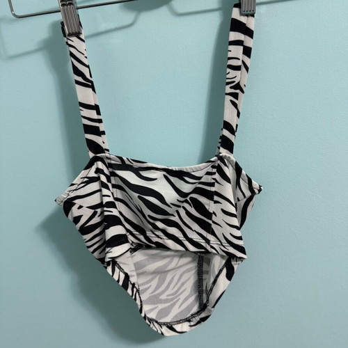 Bershka Zebra Print Bustier Crop Top used, size S