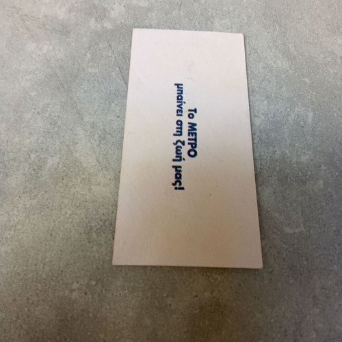 Vintage Attiko Metro ticket 130 drachmas used, early 2000s